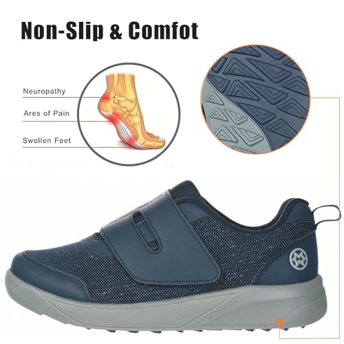 Image of Sisttke Women's Diabetic Shoes Wide Toe Box Slip-On Shoes