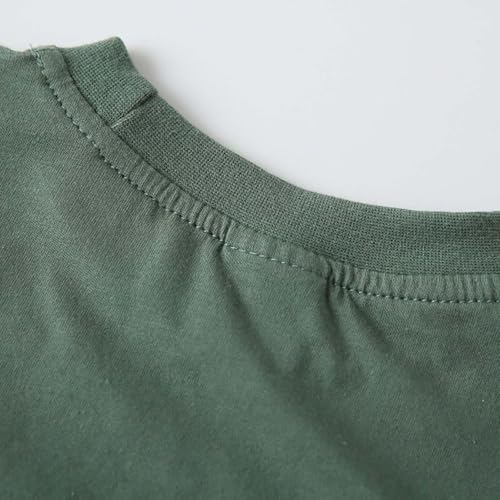 Toddler Girls Striped Patchwork T-Shirts Kids Soft Casual Crewneck Top Boys Basic Long Sleeve Loose Tees for 1-11 Years4