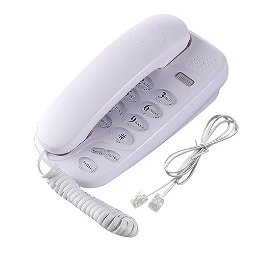KXT580 - Teléfono fijo con cable con luz de llamada silenciosa y remarcada, teléfono inteligente para el hogar