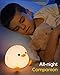 Amaredom DoDo Duck Night Light, Cute Duck Lamp, Silicone Dimmable Nursery Nightlight, Rechargeable LED Bedside Lamp with 20 Minutes Timer & Tap Control Baby Girls Women Bedrooms, Living Room