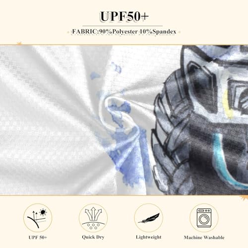 Image of Aflyko Vehicle Fun Boys' Rash Guard Shirts Xmas UPF 50+ Sun Protection Swim Shirt 3-12T