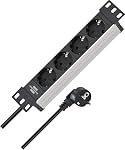 Brennenstuhl – Brennenstuhl Alu-Line 10" Steckdosenleiste 4-Fach für Schalt