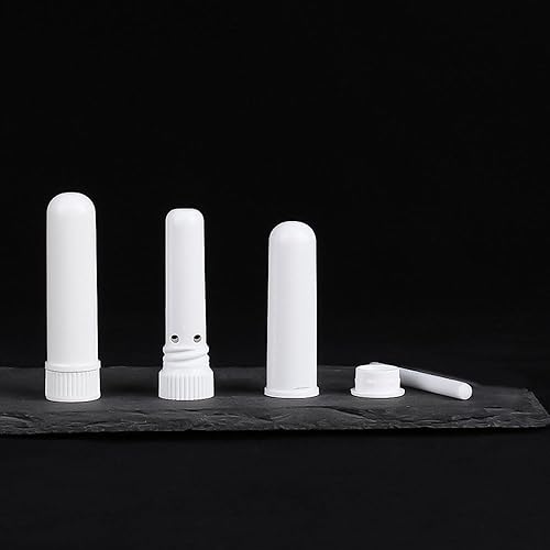 Miniatura 6 de 24 tubos de plástico en blanco para aromaterapia de aceites esenciales (incluye 24 tubos de plástico en blanco+36 mechas sin perfume+2 cuentagotas