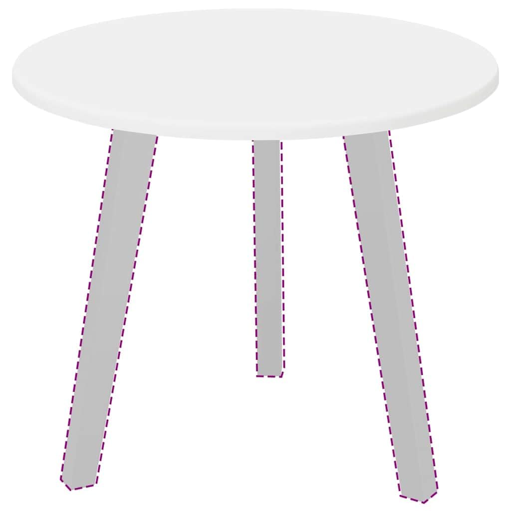 vidaXL Runde Tischplatte für Innen – Minimalistische, matte Holzwerkstoff-Tischplatte