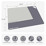 WK Flexible Plastic Cutting Boards for Kitchen Set of 6, Non Slip Cutting Board Mats with Hole, Cutting Boards for Meat, BPA Free, Dishwasher Safe, Multi Size - Image 3