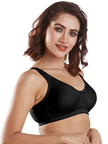Image of SONARI Womens High Coverage Regular Bra | Poly Cotton Fabric, Non Padded, Non Wired, Comfort Bra | Adjustable and Wide Shoulder Straps, U Back Design with Hook & Eye Closure - Lavish