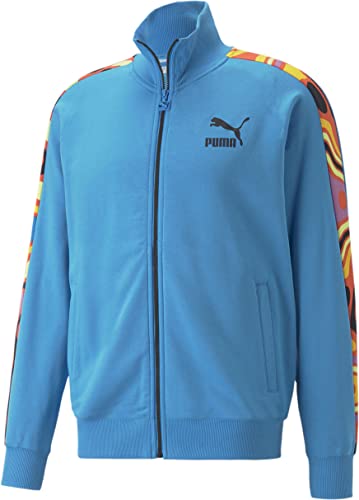 Veste PUMA T7 Lava Flow bleu homme blouson sport taille M