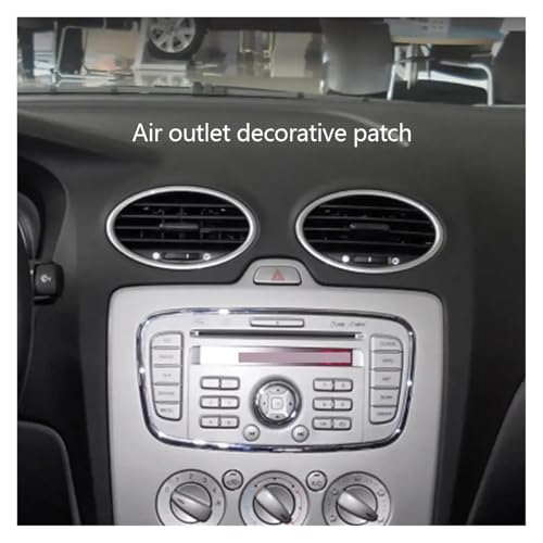 Autocollants Focus 2 MK2 rénovation grille aération climatisation ternie argent - 3