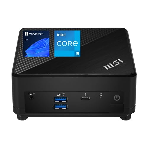 Image of msi Cubi 5 Professional Mini PC, 12th Gen Intel i5-1235U Processor (Beats Ryzen 7 5700U), 8GB RAM, 512GB SSD, Wi-Fi 6, Windows 11 Pro, Support 4K@60Hz Display, Multitasking at Work /Gaming
