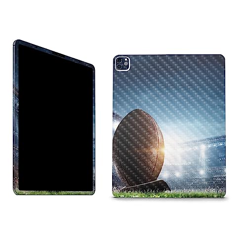 Image of MightySkins Carbon Fiber Skin Compatible with Apple iPad Pro 12.9 inch M2 6th Gen (2022) Full Wrap Kit - Big Game | Protective, Durable Textured Carbon Fiber Finish | Easy to Apply | Made in The USA