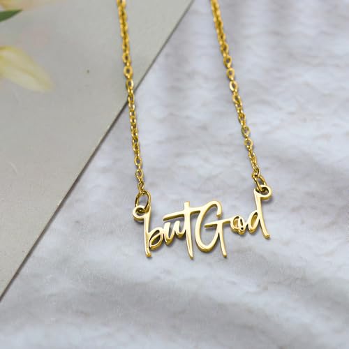 But God Bible Inspirational Faith Necklace - Dainty Stainless Steel, Verse Jewelry Gifts for Women4