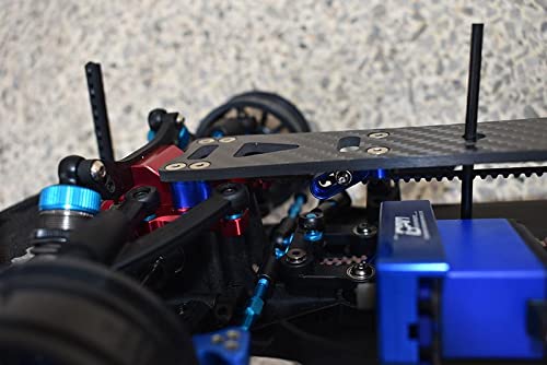 Amazon.com: Carbon Fiber + Aluminum Sub Chassis For Tamiya 1