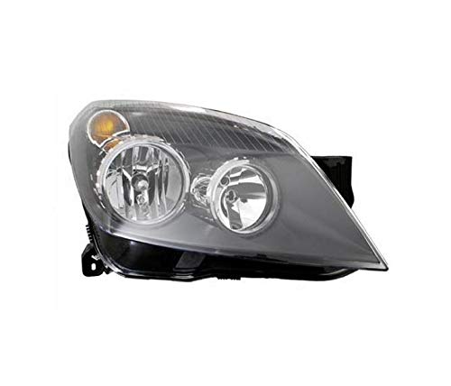 Phares VP740P - Phare avant côté passager - Phare avant de voiture - Noir - Compatible avec Opel Astra H 2004 2005 2006 2007