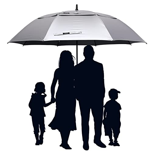 Image of G4Free 47 /54 /62 /68 Inch UV Protection Golf Umbrella Auto Open Vented Double Canopy Oversize Extra Large Windproof Sun Rain Umbrellas