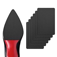 Schuhsohle Schutzgriffe – Welnove 6 Pcs Anti Rutsch Pads Schuhe für Damen-High-Heels – Selbstklebende Schuhsohlen-Anti-Rutsch-Griffe für Herren-Stiefel – Silikon-Schuhsohlenüberzüge (Black)