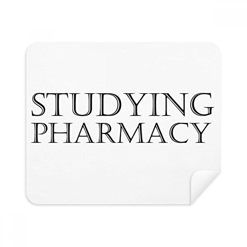 Short Phrase Studying Pharmacy Cleaning Cloth Screen Cleaner 2pcs Suede Fabric