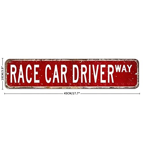 Race Car Driver Wall Art Signs Gift For Race Car Driver French Vintage Metal Sign Profession Aluminum Sign Workshop Metal Sign Decorative Door Garden Sign Street Plaque Housewarming Gift #TOP1