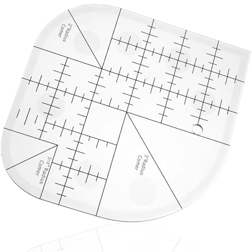 FACILE DA USARE: righello per patchwork da cucito Molto scorrevole, scivola facilmente sul tessuto e permette di regolare la posizione durante l'uso. Quando si deve tagliare, è possibile premere il righello per cucito per bloccarlo in posizione e impedire che si muova.