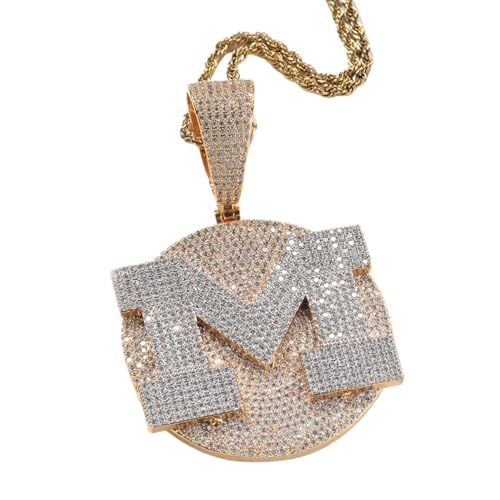 53mm Iced Out Letter Pendant, 24