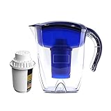 AQUALKA Alkaline Water Filter Pitcher, 7-Stage Cartridge Composed of Ion Exchange Resin, Tourmaline, Mineral Balls and Carbon, Removes Free-Radicals and Eliminates Toxins, 3.5 Liters (Pitcher)