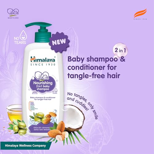 Image of Himalaya Nourishing 2in1 Baby Shampoo 400ml | Shampoo&Conditioner for tanglefree hair (Pack of 2)
