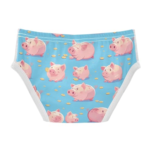 visesunny Boys Potty Training Underwear Pink Coin Bank Pig Breathe Cotton Briefs Size 2T-8Y for Toddler2