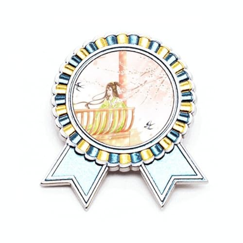 Broche hirondelle style chinois métal taille M bijou aquarelle femme