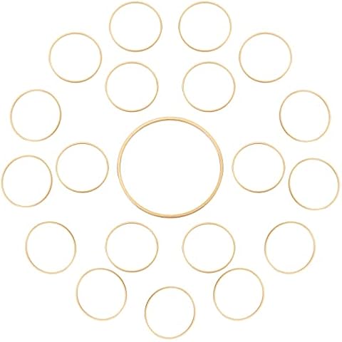 CREATCABIN 20Pcs Gold Beading Hoops Cover