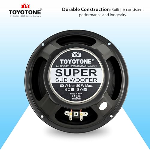 Image of 8 inch Super Subwoofer 6 Layer - 60W Normal Power / 80W Max Power / 8-Ohms / 90mm Single Magnet Ideal for Upgrading Trolley, Home Theater Subwoofer Systems, Tower Speakers, and DIY Audio Projects