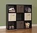 ClosetMaid 78016 Cubeicals Organizer, 9-Cube - Black