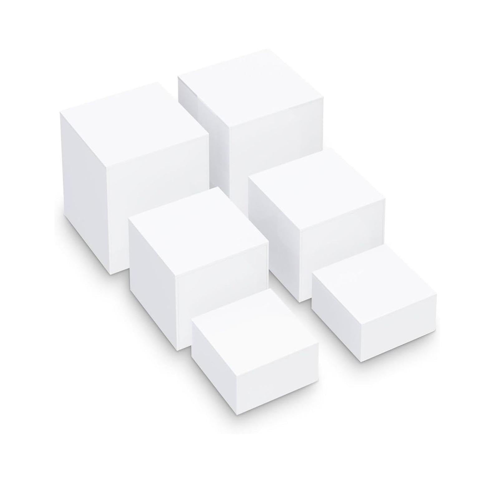 Trio di Versatili Espositori per Cibo E Decorazioni, Bianco