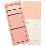 Generisch Mehrzweck Haftnotizblöcke Kompakte Selbstklebende Notizzettel mit Glatter Schreibfläche Starke Klebekraft Rosa Pastellfarbton für Büro Schule und Zuhause