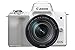 Produktbild Canon EOS M50 Systemkamera spiegellos - mit Objektiv EF-M 18-150mm IS STM (24,1 MP, dreh- und schwenkbares 7,5 cm (3 Zoll) Touchscreen LCD, Digic 8, 4K Video, OLED EVF, WLAN, Bluetooth), weiß/silber