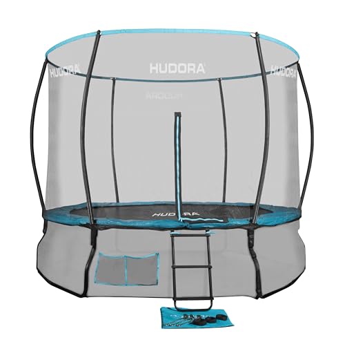 HUDORA Trampolin Fantastic Complete - Gartentrampolin mit Sicherheitsnetz &...