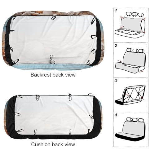 Funda de asiento de coche lavable para perros y protector universal SUV 3