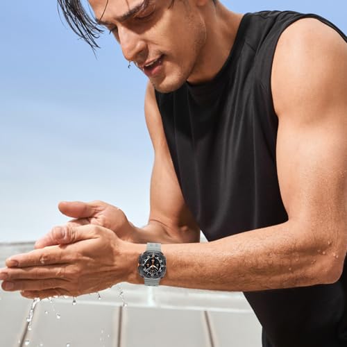 Pacote com 2 pulseiras esportivas de silicone oceânico para Samsung Galaxy Watch Ultra de 47 mm, pul
