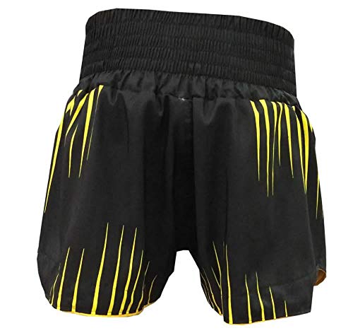 Short Muay Thai Kickboxing Claw Garras - Preto/Amarelo