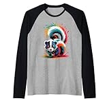 Diseño colorido Skunk Splash Art para hombres y mujeres que aman los zoólogos de animales zoológicos. También se puede dar como un regalo de cumpleaños o Navidad a tus hijos, familiares, hijos o hija que también aman el atuendo de Skunk