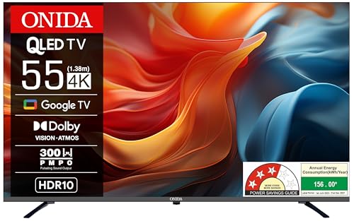 ONIDA 139 cm (55 inches) Nexg Series 4K QLED Smart Google TV QZ55...
