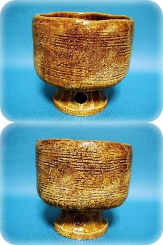 667『飴釉 馬上杯 抹茶茶碗 共箱』　/骨董品 古美術 古玩 アンティーク 667『飴釉 馬上杯 抹茶茶碗 共箱』/骨董品 古美術 古玩 アンティーク