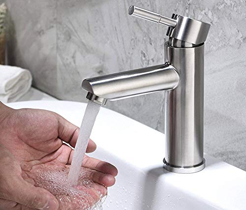 NEXOMS SSBM01 304 Grade Stainless Steel Single Lever Basin Mixer with 60cm Long Hot and Cold Connection Pipes (B0913GMV23) Amazon Price History, Amazon Price Tracker