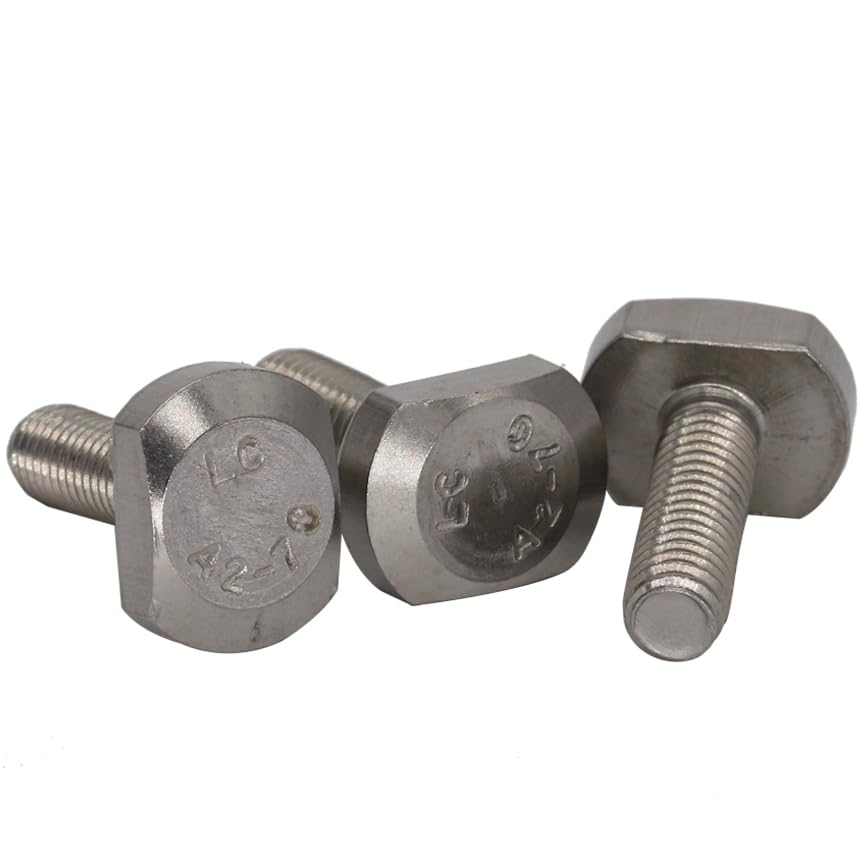 M10*45 M10x45 M10*50 M10x50 M10*55 M10x55 M10*60 M10x60 304 Stainless Steel 304ss T Shape Square Hammer Head Screw T-Head Bolt - (Dimensions: 1Pc 304ss M10x45)