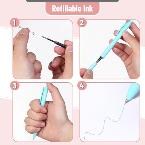 Image of Mr. Pen- Retractable Gel Pens, 12 Pack, Assorted Color Ink | Fine Point 0.5mm, Fast Dry, Smooth Writing, Cute Pens for Drawing, Writing Planner and School Supplies