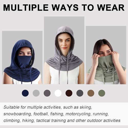 Image of Cooling Balaclava Face Mask Breathable Full Head Mask Sun Protection Neck Cover UV Face Cover for Men Women