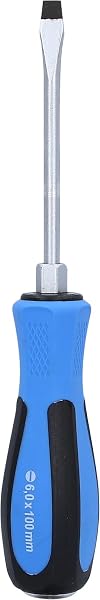 BRILLIANT TOOLS BT031051 Flat Screwdriver with Impact Protection Cap, 6 x 100 mm [Powered by KS TOOLS] - 4
