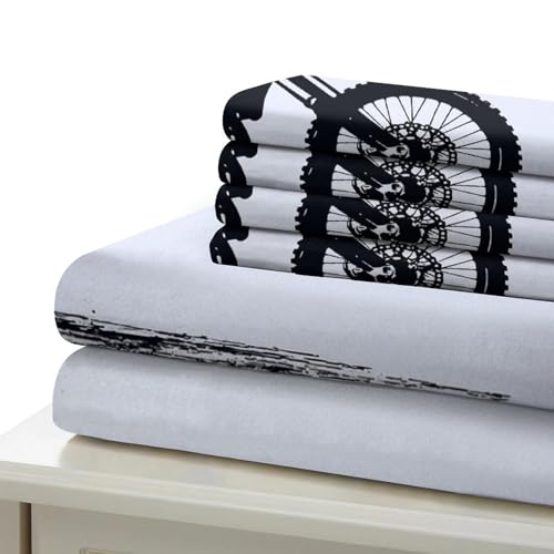 Housse de couette anti-tache motocross pour un lit King size propre et moderne - 7