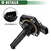 Motoforti Car Oil Level Sensor, Engine Oil Sending Unit, for Audi A3 2006-2013, Metal Plastic, No.06E907660, Black Silver Tone