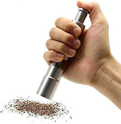 siddhmurti Stainless Steel Thumb Press Salt Or Pepper Grinder, Spring Action, Never Rust (1 Pc Only)-image-11