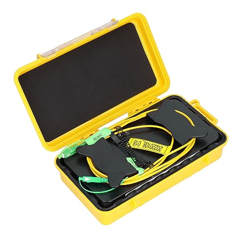 Uadme Boîte de Câble de Lancement OTDR SC/APC-SC/APC, 1KM Cables Fibre Optique, Eliminateur de...
