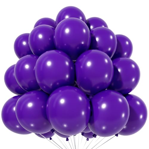 Image of Dark Purple Balloons, 12 Inch Royal Purple Latex Party Balloon